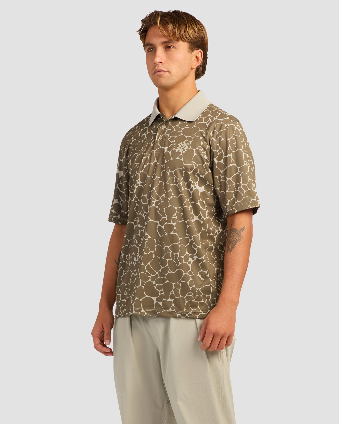 Pebble Print Polo
